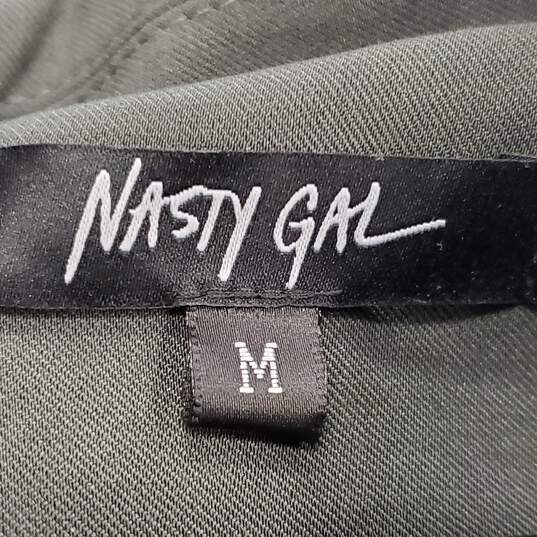 Nasty Gal Women Charcoal Longline Pad Blazer M image number 1