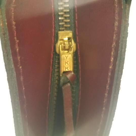 Unbranded Burgundy Leather Satchel Bag image number 3