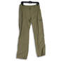 Womens Green Flat Front Straight Leg Hiking Ankle Pants Size 10 R image number 1