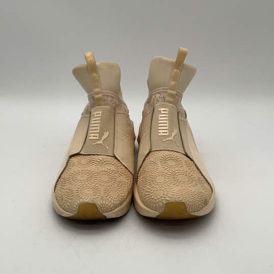 Womens Fierce Kurim 189866 03 Beige Leather Slip-On Sneaker Shoes Size 10 image number 1