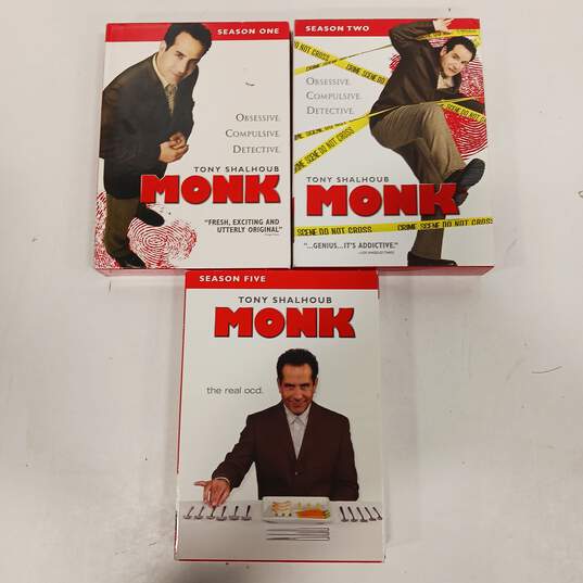 Monk Dvd's Complete Seasons Of 1, 2 & 5 image number 2