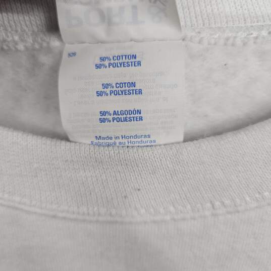 Port & Company Core Fleece White MLK Sweater image number 3