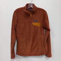 Patagonia Orange Re-Tool Snap-T Fleece Pullover Women's Size M