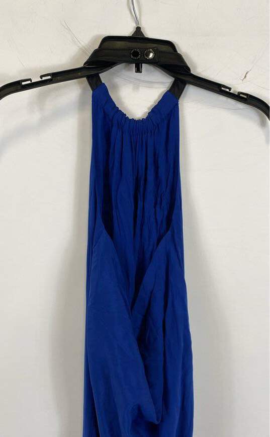 Guess By Marciano Womens Blue Sleeveless Halter Neck Maxi Dress Size X-Small image number 3