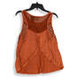 NWT Womens Orange Paisley Round Neck Sleeveless Tank Top Size Medium image number 2