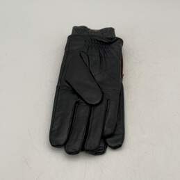 NWT Dockers Mens Black Leather Work With Touchscreen Device Fitted Gloves Size L alternative image