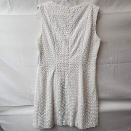 Pendleton White Cotton Miami Mix V-Neck Sleeveless Dress Size 10 alternative image
