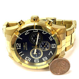 Designer Invicta Specialty 15371 Gold-Tone Blue Dial Analog Wristwatch alternative image
