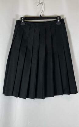 Miu Miu Black Pleated Midi Skirt - Size 4