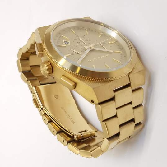 Buy the Michael Kors MK8404 Gold Tone Stainless Steel Multi-Dial Watch ...