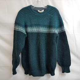 Burberry's Ireland Green Cable Knit Sweater Unisex Size L