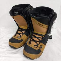 Northwave Men's Legend Black/Mustard Snowboarding Boots Size 9.5