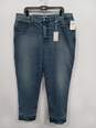 Women's Good American Cropped Jeans Sz 18 NWT image number 1