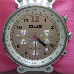 Dolce & Gabbana Designer 41mm Chronograph Unisex Stainless Steel Quartz Watch alternative image
