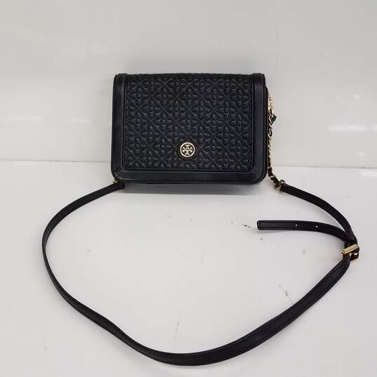 TORY BURCH Bryant Quilted Leather Black Crossbody Bag