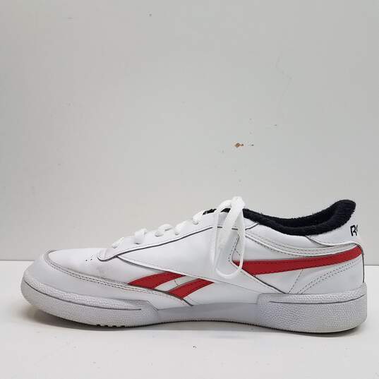 Reebok Classic White, Red Sneakers 124829501 Size 10.5 image number 2