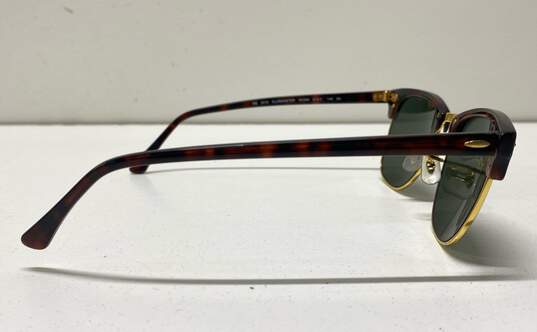 Ray-Ban Clubmaster Classic Sunglasses Polished Tortoise On Gold One Size image number 4