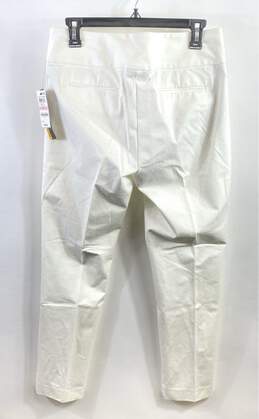 Alfani Women White Slim Leg Dress Pants Sz 10 alternative image