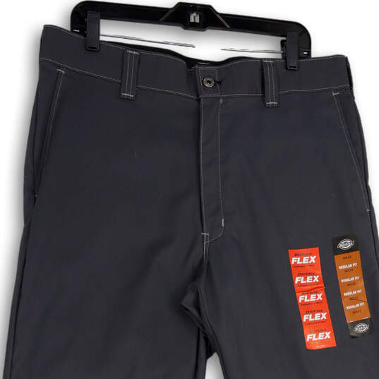 NWT Mens Gray Slash Pocket Straight Leg Regular Fit Chino Pants Size 36X32 image number 3