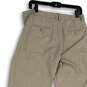 Womens Gray Flat Front Slash Pocket Straight Leg Formal Dress Pants Size 10 image number 4