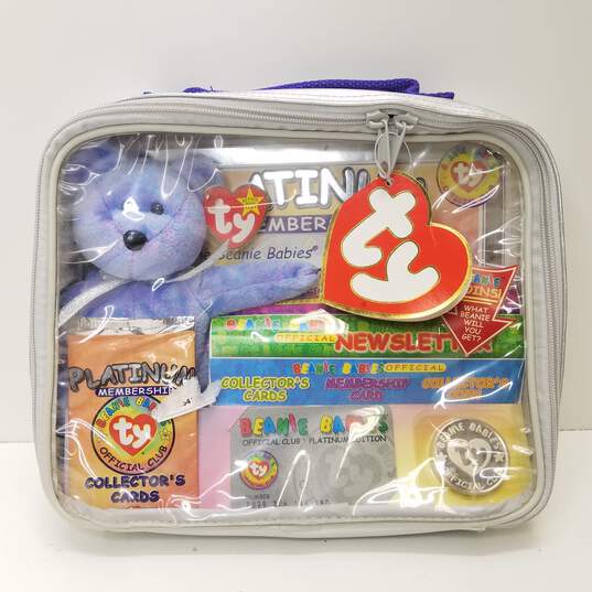 Lot of 2 1999 Limited Edition TY Beanie Babies Official Club Platinum Membership Kits image number 3