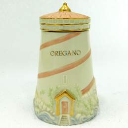 2002 Lenox Lighthouse Seaside Spice Jar Fine Ivory China Oregano