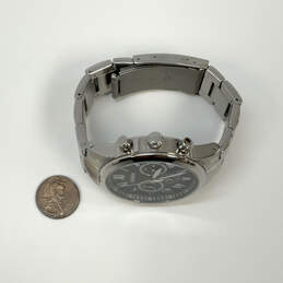 Designer Fossil Silver-Tone Cronograph Dial Chain Strap Analog Wristwatch alternative image