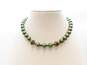 Vintage Citation w/ Gold Tone, Nephrite & Green Faux Pearl Costume Jewelry 118.8g image number 4