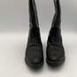 Double-H Mens Black Leather Steel Toe Mid-Calf Cowboy Work Western Boots Sz 11D image number 1