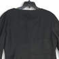 Womens Black Long Sleeve Round Neck Knee Length Sheath Dress Size 14 image number 4