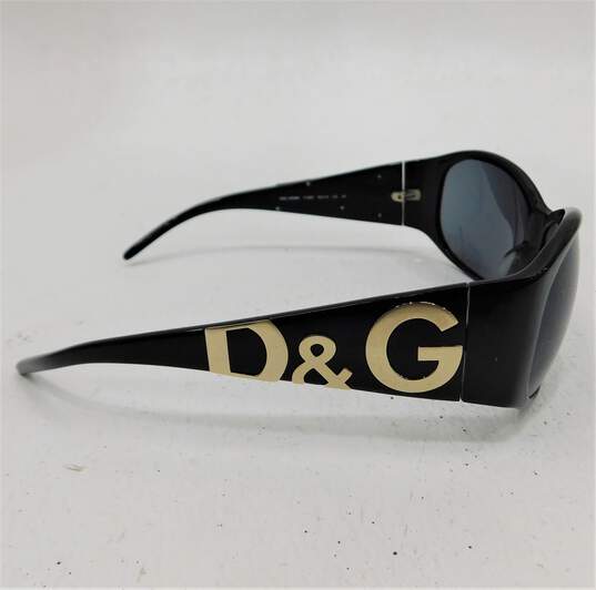 D&G Dolce & Gabbana Black Logo Unisex 3008M 714/87 Rectangle Women's Sunglasses with COA image number 7