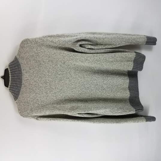 Daniele Blasi Men Grey Half Zip Pullover Sweater L image number 2