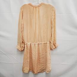 VTG Babaton WM's 100% Silk Beige Blouse Dress Size L alternative image