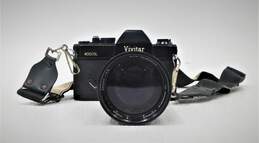 Vivitar 400 SL 35mm SLR Film Camera W/ 200mm Lens & Case