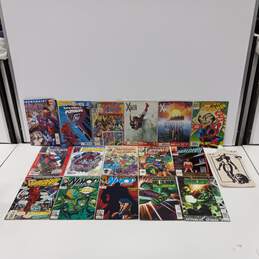 16pc Bundle of Assorted Marvel Comic Books w/Canvas Water Bag