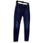 Womens Blue Denim Medium Wash Pockets Stretch Skinny Leg Jeans Size 4/27 image number 1