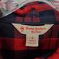Brooks Brothers Red Fleece Cotton Plaid Patterned Belted Dress WM Size 6 NWT image number 3