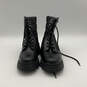 Mens Adie 2 Black Leather Round Toe Lace-Up Mid Calf Combat Boots Size 10 M image number 3