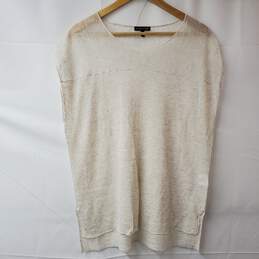 Eileen Fisher Shear Gauze Short Sleeve Shirt Women's XS
