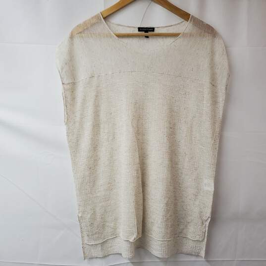 Eileen Fisher Shear Gauze Short Sleeve Shirt Women's XS image number 1