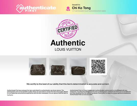 Authentic Louis Vuitton Brown Handbag image number 7