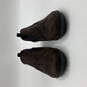 Womens Brown Suede Coimbra Casey Round Toe Slip-On Ankle Booties Size 39 image number 3