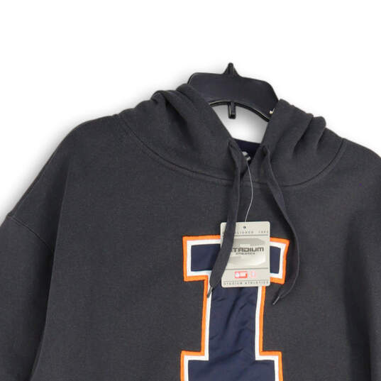 Mens Black University Of Illinois Long Sleeve NCAA Sweatshirt Size XXL image number 3
