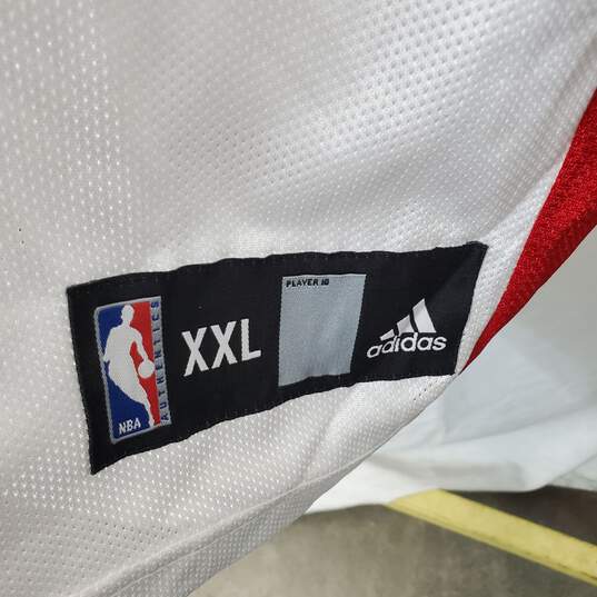 Adidas NBA Raptors White Basketball Jersey #4 Bosh Size 2XL image number 4