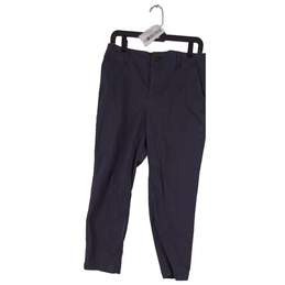 Womens S/582796 Blue Straight Leg Flat Front Slash Pocket Chino Pants Size US 6 alternative image