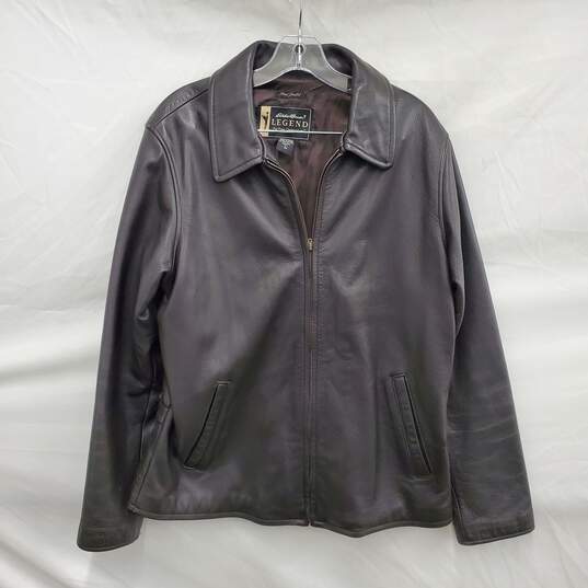 VTG Eddie Bauers Legends WM's Genuine Leather Black Jacket Size M image number 1