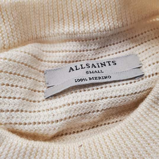 ALLSAINTS Women's Off-White Oversized Sweater Dress Size Small image number 3