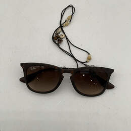 Unisex Adults RB4221 Brown Full-Rim Frame Anti-Reflective Square Sunglasses alternative image