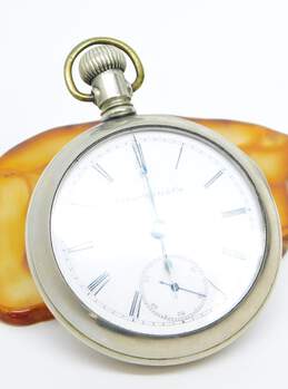 Antique 1865 Solar Watch Co. By Elgin 7 Jewels Open Face Pocket Watch 109.5g alternative image