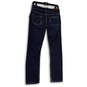 Womens Blue Denim Dark Wash Stretch Pockets Straight Leg Jeans Size 26 image number 2